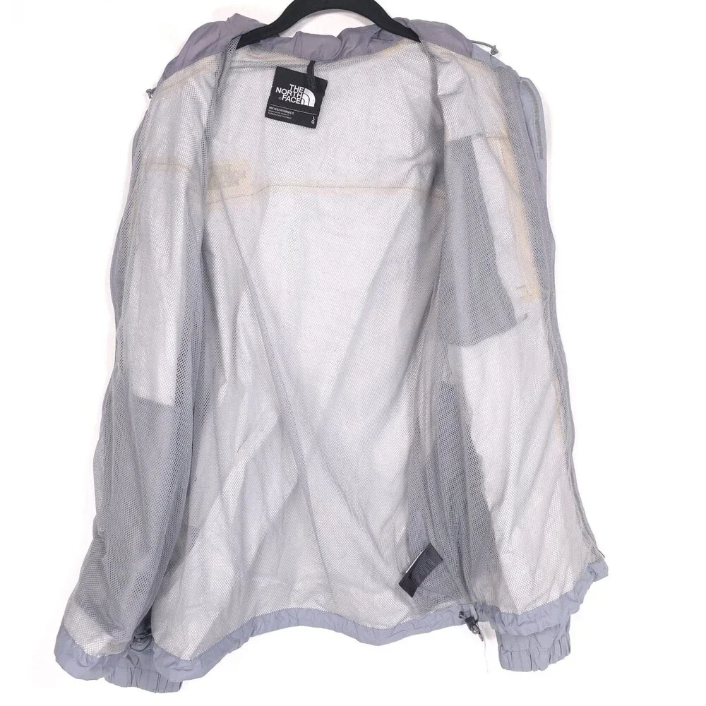 The North Face Full Zip‎ Jacket Men’s LARGE Hood Dry Vent Zip Insert Pocket Gray